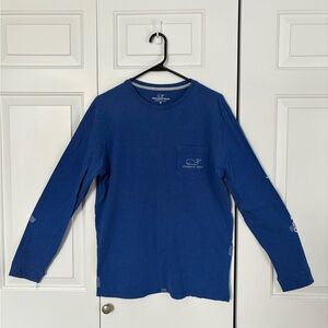 VINEYARD VINES Men’s Blue Long Sleeve T-Shirt